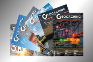 Bild vom Geocaching Magazin Abo 6 Heft aufgefächert