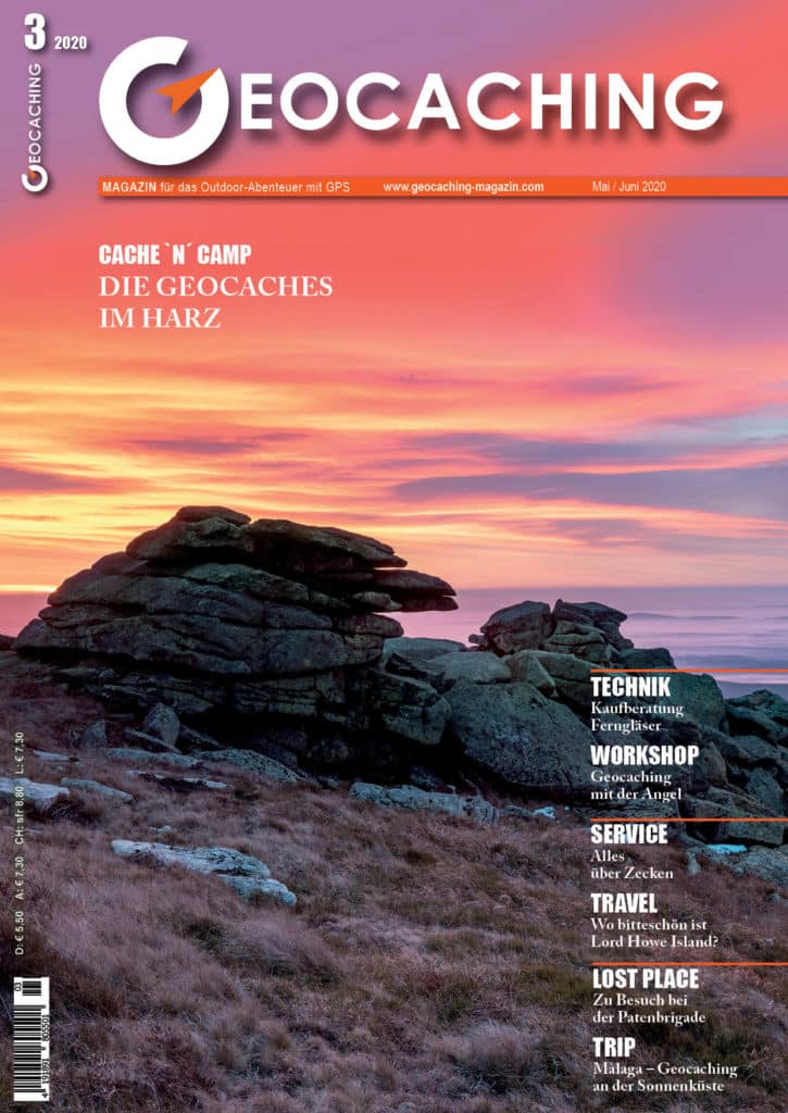 Titelbild Geocaching Magazin Mai/Juni 2020