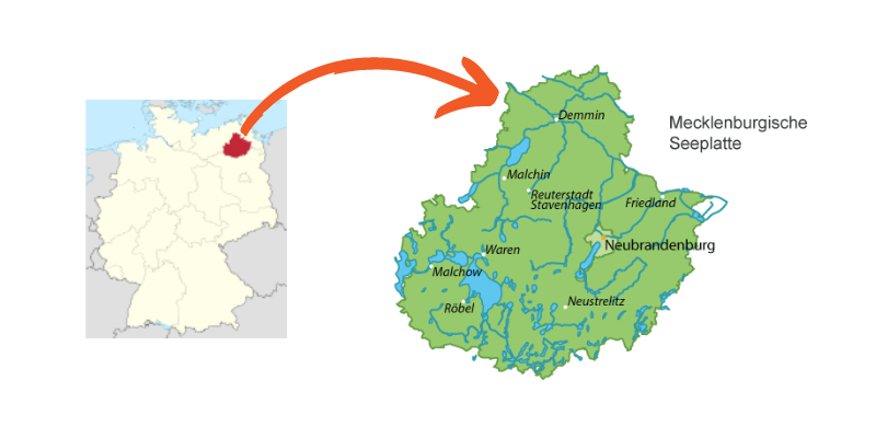 Karten Mecklenburgische Seenplatte