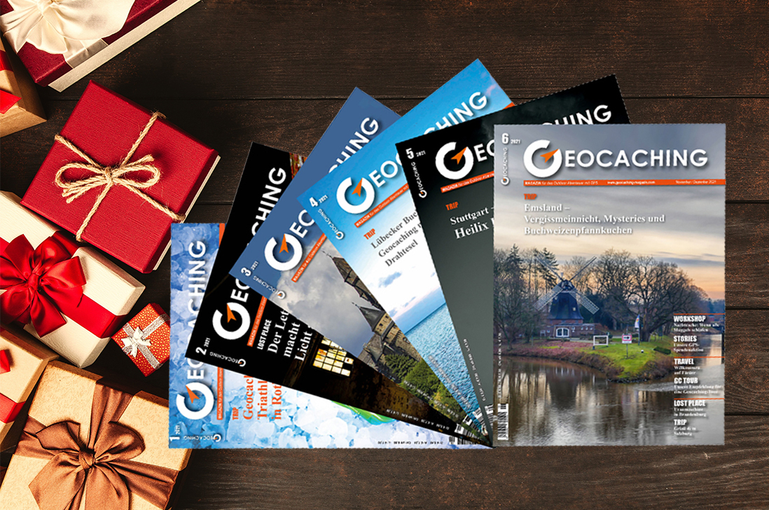 You are currently viewing Weihnachtsgeschenkabo: Verschenke 1 Jahr faszinierende Abenteuer mit dem Geocaching Magazin