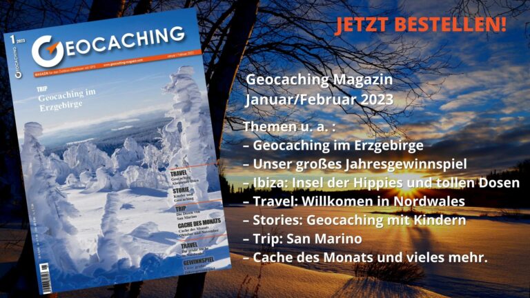Werbung Geocaching Magazin 1-2023