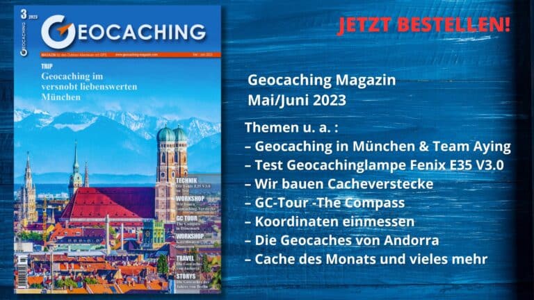 Werbung Geocaching Magazin Mai/Juni 2023