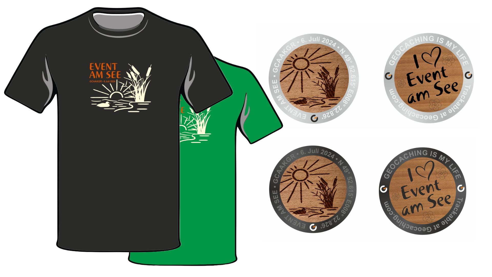 You are currently viewing Event am See 2024: Event T-Shirts und Event-Coins – jetzt hier kaufen und zuschicken lassen!