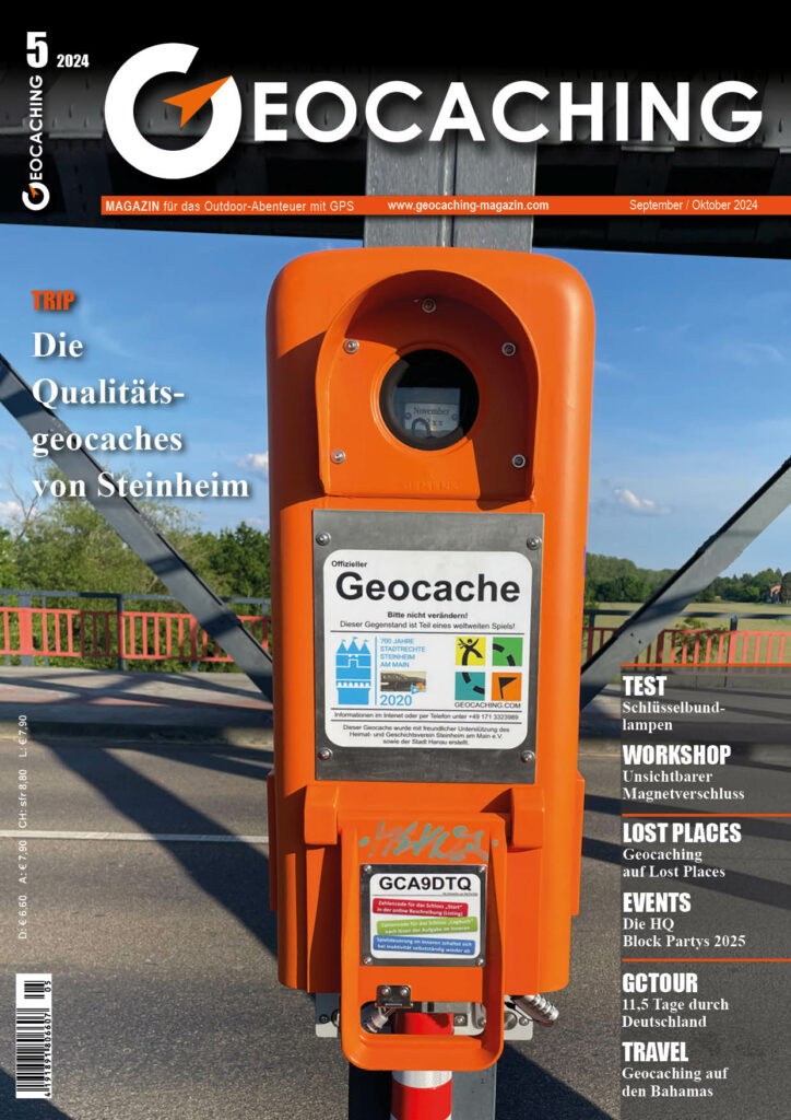 Titelbild Geocaching Magazin September/Oktober 2024