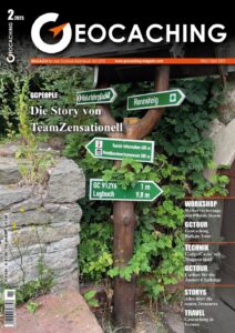 Titelbild Geocaching Magazin März/April 2025