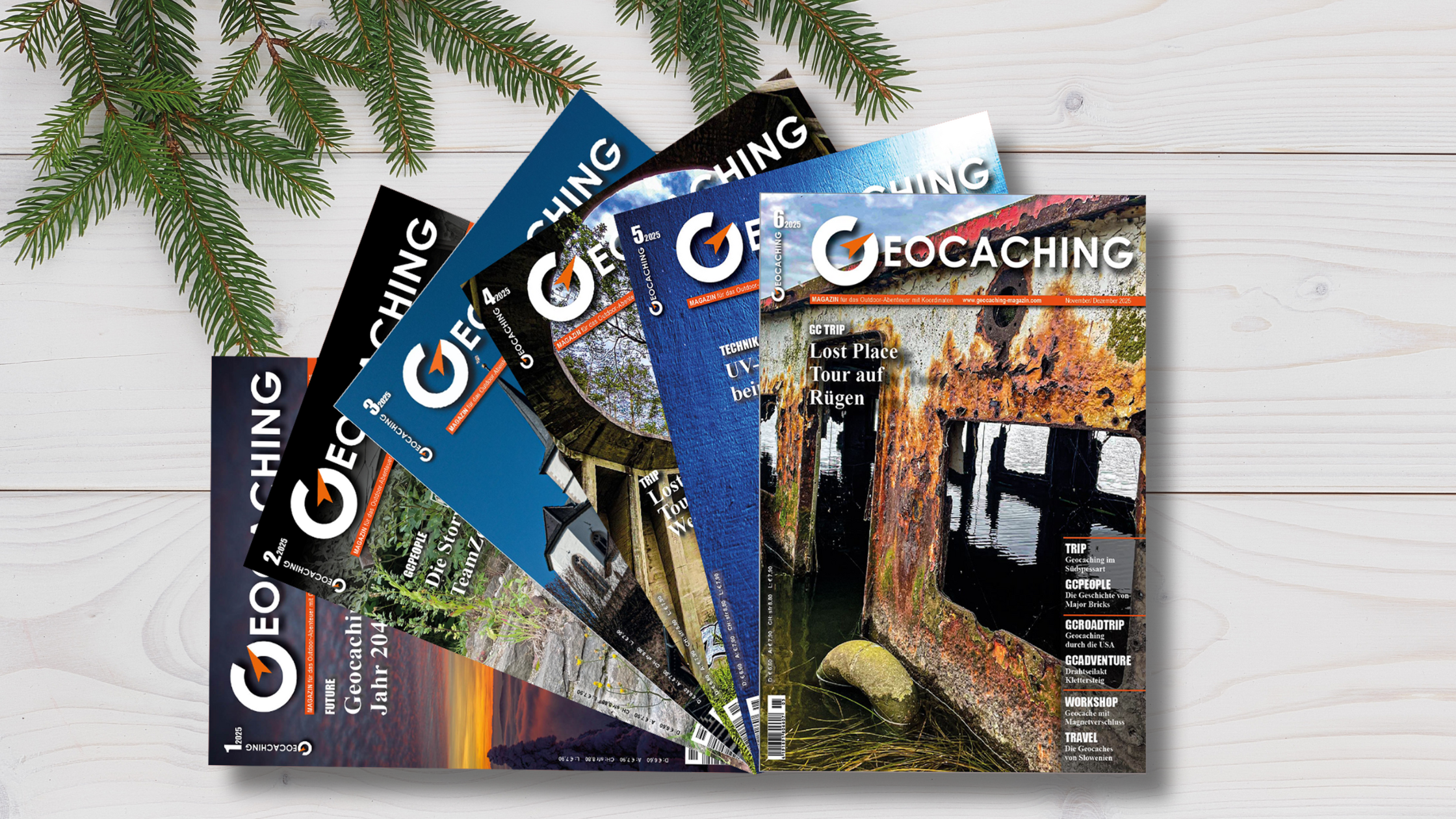 Read more about the article Weihnachtsgeschenkabo: Verschenke 1 Jahr faszinierende Abenteuer mit dem Geocaching Magazin