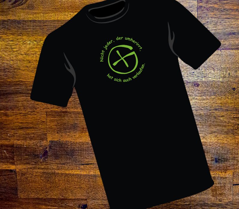 T-Shirt mit Spruch und GC Logo